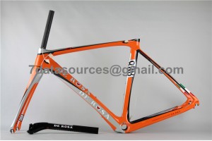 De Rosa 888 Carbon Fiber Road Bike Bicycle Frame Orange