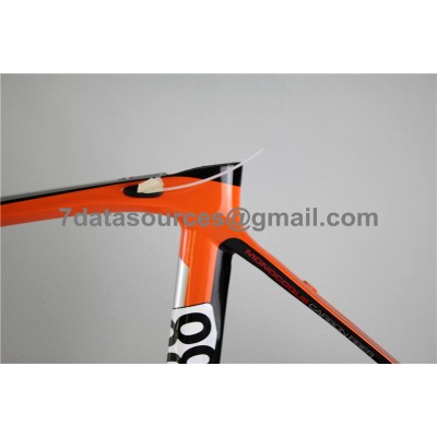 De Rosa 888 Carbon Fiber Road Bike Bicycle Frame Orange-De Rosa Frame