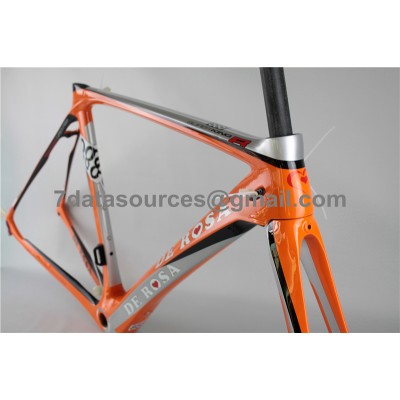 De Rosa 888 Carbon Fiber Road Bike Cykelram Orange-De Rosa Frame