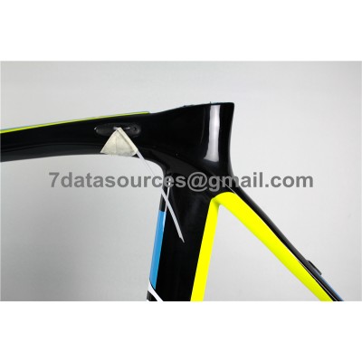 Cadre de vélo pour vélo de route De Rosa 888 en fibre de carbone, bleu-De Rosa Frame