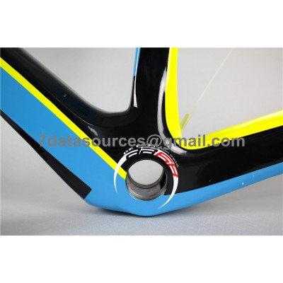 De Rosa 888 Quadro de bicicleta de bicicleta de estrada em fibra de carbono azul-De Rosa Frame