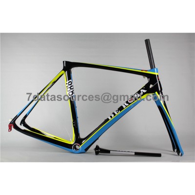 De Rosa 888 Quadro de bicicleta de bicicleta de estrada em fibra de carbono azul-De Rosa Frame