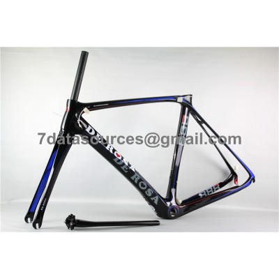 De Rosa 888 Carbon Fiber Road Bike Bicycle Frame Blue-De Rosa Frame