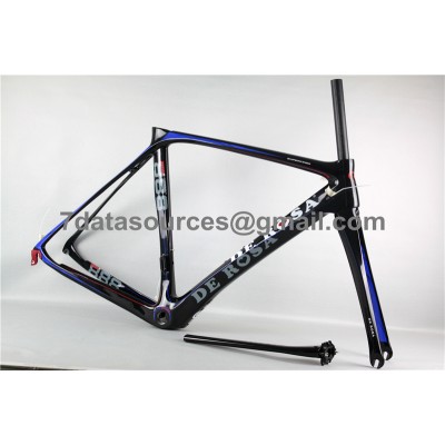 De Rosa 888 szénszálas közúti kerékpár kerékpár váz kék-De Rosa Frame