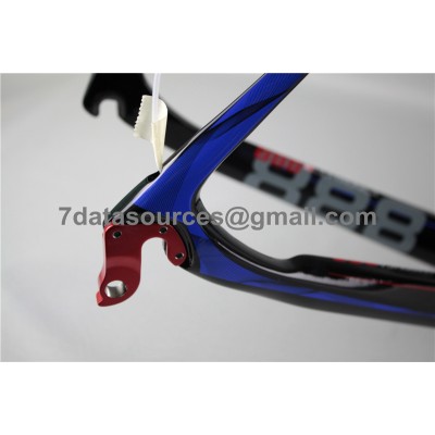 Cadre de vélo pour vélo de route De Rosa 888 en fibre de carbone, bleu-De Rosa Frame