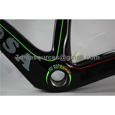 Telaio bici da strada De Rosa 888 in fibra di carbonio verde-De Rosa Frame