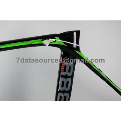 De Rosa 888 Carbon Fiber Road Bike Cykelram Grön-De Rosa Frame