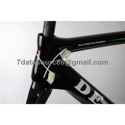 Cadre de vélo pour vélo de route De Rosa 888 en fibre de carbone, vert-De Rosa Frame