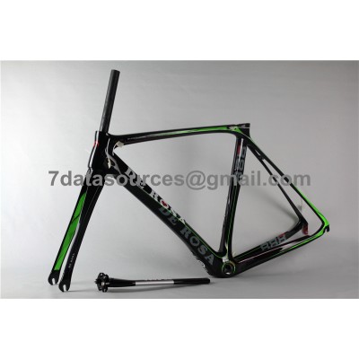 De Rosa 888 Carbon Fiber Road Bike Cuadro De Bicicleta Verde-De Rosa Frame