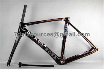 De Rosa 888 Carbon Fiber Road Bike polkupyörän runko oranssi