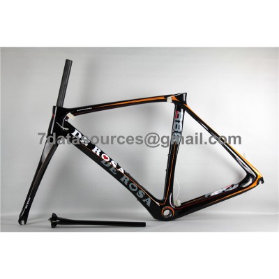 Telaio per bici da strada in fibra di carbonio De Rosa 888 arancione-De Rosa Frame