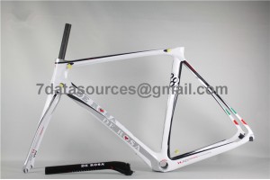 De Rosa 888 Karbon Fiber Yol Bisikleti Bisiklet Çerçevesi beyaz