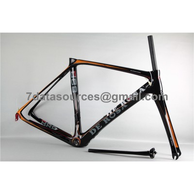 De Rosa 888 Carbon Fiber Road Bike Cuadro De Bicicleta Naranja-De Rosa Frame