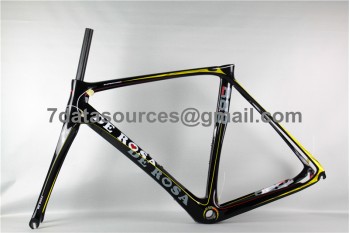 De Rosa 888 Carbon Fiber Road Bike Bicycle Frame Yellow