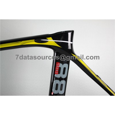 Telaio per bici da strada in fibra di carbonio De Rosa 888 giallo-De Rosa Frame