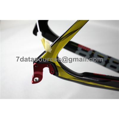 Telaio per bici da strada in fibra di carbonio De Rosa 888 giallo-De Rosa Frame