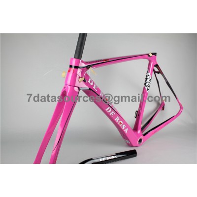 De Rosa 888 Carbon Fiber Road Bicycle Frame Pink-De Rosa Frame