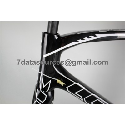 Look 695 Carbon Fiber Road Bike Bicycle Frame Black Flashing 1K-Look Frame