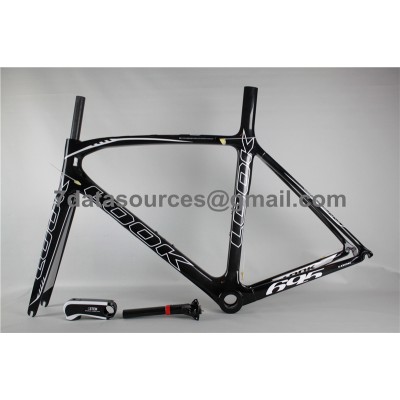 Look 695 Carbon Fiber Road Bike Bicycle Frame Black Flashing 1K-Look Frame