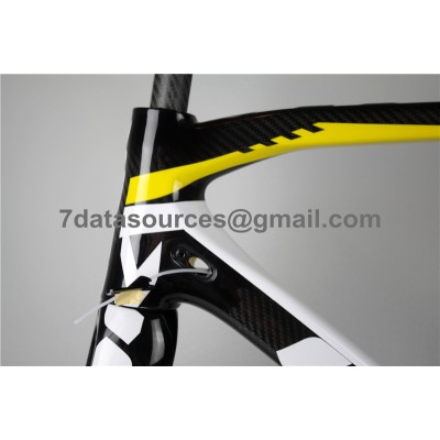 Look 695 Carbon Fiber Road Bike Bicycle Frame Yellow-Look Frame
