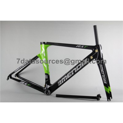 Cuadro de bicicleta de bicicleta de carretera de fibra de carbono Mendiz RST verde-Mendiz Frame