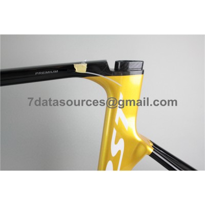 Kolfiber Road Bike Cykelram Mendiz RST Gold-Mendiz Frame