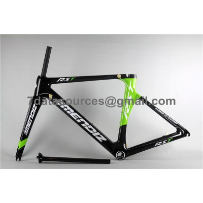 Cuadro de bicicleta de bicicleta de carretera de fibra de carbono Mendiz RST verde-Mendiz Frame