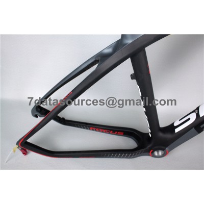 Cadre de vélo de montagne VTT VTT carbone rouge-Focus MTB Frame