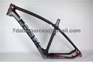 Mountain Bike Focus MTB Carbon Bicycle Frame Red