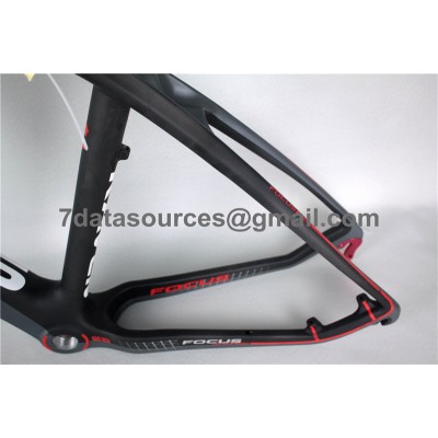 マウンテンバイクフォーカスMTBカーボン自転車フレーム赤-Focus MTB Frame