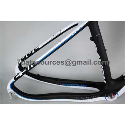 Cadre de vélo de montagne VTT VTT carbone bleu-Focus MTB Frame