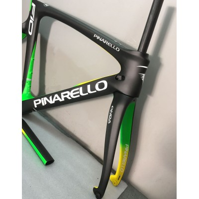 Pinarello DogMa F10 Карбоновая рама для велосипеда, цветная смесь зеленый-Dogma F10 V Brake & Disc Brake