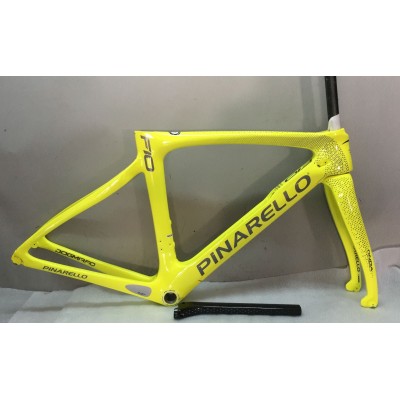 Pinarello DogMa F10 Карбонова рамка за шосеен велосипед Жълта