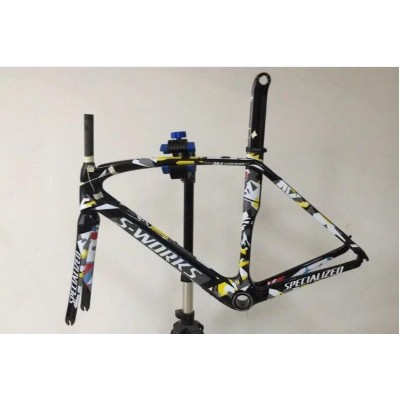 専門のロードバイクSワークス自転車カーボンフレーム復Ven迷彩-S-Works Venge