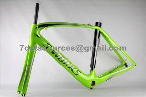 Silniční kolo Specialized S-works Karbonový rám kola Venge Green