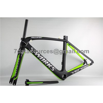 Bicicleta de carretera especializada S-works Bicycle Carbon Frame Venge Green-S-Works Venge