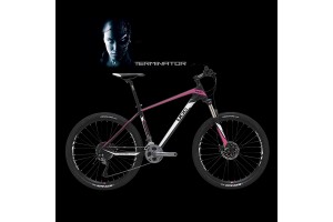 UCC MTB Carbon Bicycle The Terminator Version Rose Vélo Complet