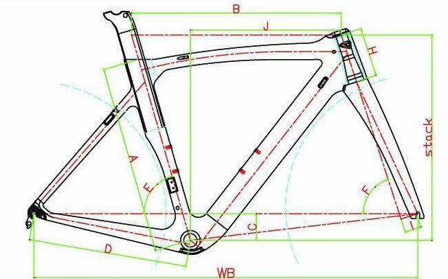 Cadre de vélo de route en fibre de carbone Bianchi XR4